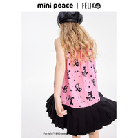 Mini Peace MiniPeace太平鸟童装夏新女童连衣裙F2FAE2A34 粉红色 130cm
