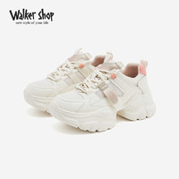 Walker Shop 奥卡索 老爹鞋女2024年春季透气休闲鞋厚底增高鞋子百搭舒适女鞋