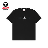 Aape 男装X-BONE猿颜刺绣涂鸦字母印花宽松短袖T恤0795XXH