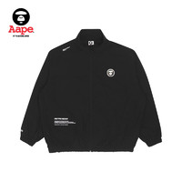 Aape 旗舰店男装春夏猿颜徽章纯色印花松紧拉链风衣外套7495XXI