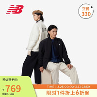 new balance 外套男款24年运动保暖户外休闲立领棉衣NQE12021 BK L