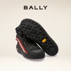 BALLY 巴利 男士黑色时尚皮革雪地靴6301392