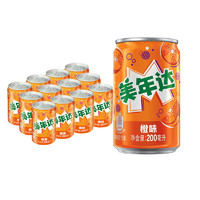 pepsi 百事 可乐 美年达 Mirinda  橙味汽水 碳酸饮料 迷你罐200ml*12听