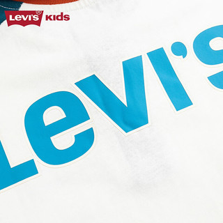 Levi's李维斯童装24夏季儿童美式复古短袖polo衫男童纯 糖果白 140/68(S)