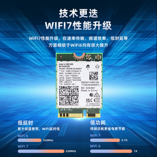 EB-LINK Intel BE200芯片笔记本无线网卡8744M M.2接口WiFi7千兆三频网卡蓝牙5.4电脑内置模块