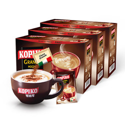 可比可 KOPIKO）豪享摩卡咖啡12包363g*3盒  三合一速溶咖啡饮料 印尼进口