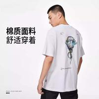 LI-NING 李宁 Glare联名男女同款时尚潮流舒适百搭宽松短袖T恤