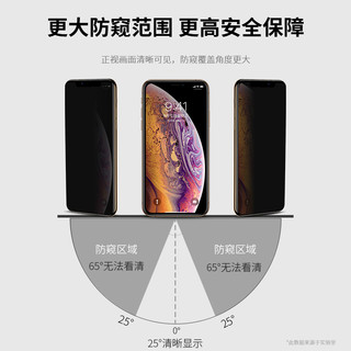 MOSBO 适用苹果13防窥钢化膜iPhone11防偷窥14防窥膜15pro全屏xr手机x新款12防摔xs max贴膜mini十三8plus挡7p屏幕