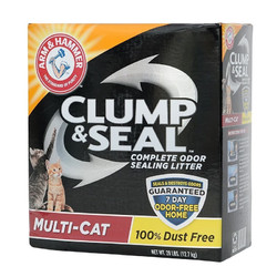 ARM&HAMMER 艾禾美 铁锤猫砂12.7kg多包膨润土除臭无尘结团矿石抗菌猫专用猫咪厕所 多猫家庭76.2斤