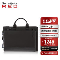 Samsonite 新秀丽 公文包上新男士手提电脑包商务通勤大容量黑色15.6英寸QR3*09002