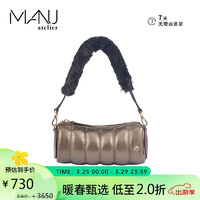 MANU Atelier 圆筒包 箭头包 MINI PADDED CYLINDER系列 肉色拼色