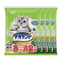 Gaines 佳乐滋 通用凝团膨润土猫砂不可冲厕所猫咪用品清新庭园香5L*4包约18.2kg