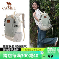 CAMEL 骆驼 大容量书包男女户外徒步登山包轻便旅行双肩包173BB02002A浅水绿