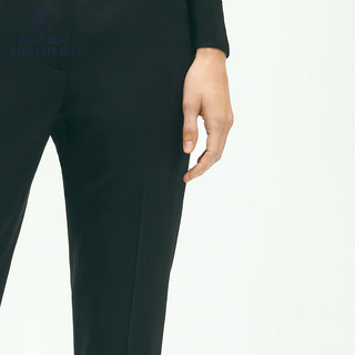 布克兄弟（BrooksBrothers）女士24春夏修身版简约商务西裤长裤 0004-黑色 2