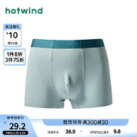 热风2024年春季男士零碳天丝TM纤维平角内裤 07绿色 2XL