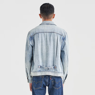 Levi's李维斯24春季男士牛仔外套磨破复古时尚 浅蓝色 A3174-0006 M