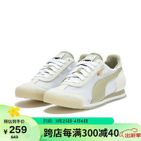 PUMA 彪马 男女同款 生活系列 休闲鞋 390666-03白-大理石灰-金色 41UK7.5