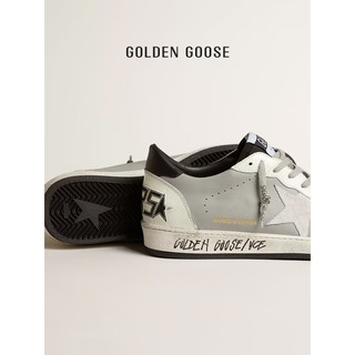Golden Goose2024款 Ball Star 男士厚底休闲鞋脏脏鞋 白色/灰色 42