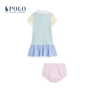 Polo Ralph Lauren 拉夫劳伦 女婴 24年春Polo棉连衣裙和灯笼裤RL41206 999-多色 24M