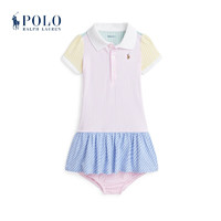 Polo Ralph Lauren 拉夫劳伦 女婴 24年春Polo棉连衣裙和灯笼裤RL41206 999-多色 24M