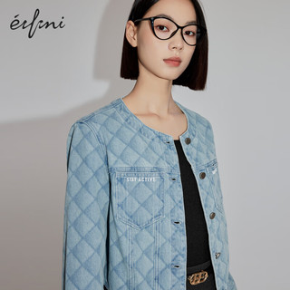 伊芙丽（eifini）伊芙丽短外套1F2210381 牛仔蓝 150/76A/XS