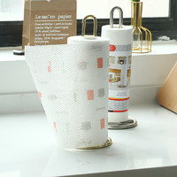Plazotta seit 1893 德国 加厚结实强吸水厨房纸巾 可反复使用超划算纸抹布一卷60张 白色一卷装