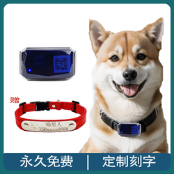 哆咯和咔特 项圈Gps实时防水安卓苹果大小型犬 4G红色 S