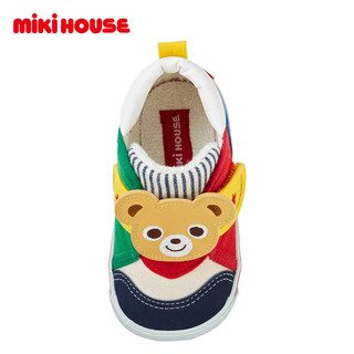 MIKIHOUSE日本制普奇熊卡通防滑二段童鞋学步鞋 多色 14cm 