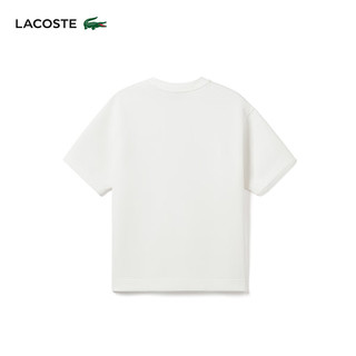 LACOSTE法国鳄鱼女装24年宽松休闲短袖T恤TF7301 70V/米白色 36 160