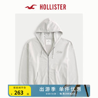 HOLLISTER24春夏美式风毛圈布卫衣帽衫 男女装 358392-1 浅麻灰色 S (175/92A)