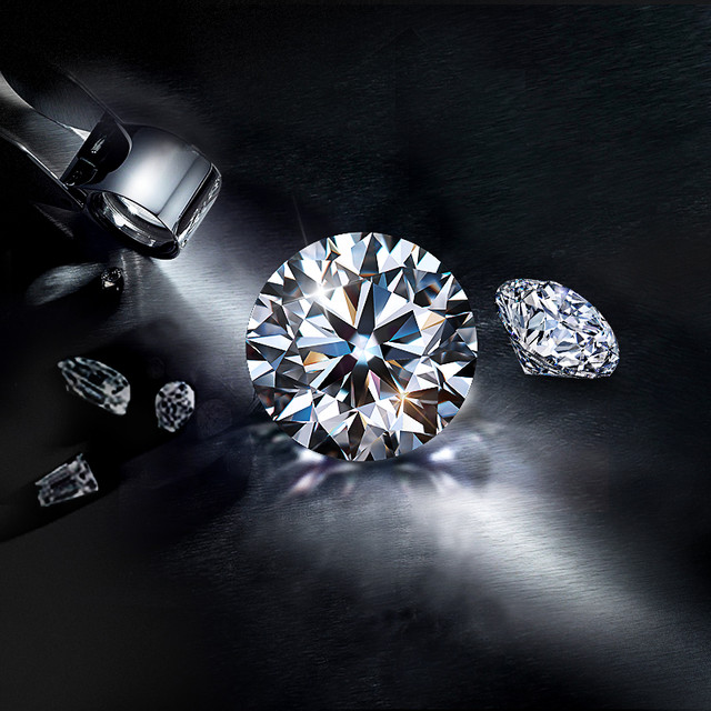 KELA.CN 珂兰钻石 国检裸钻裸石30分50分1克拉钻石戒指女