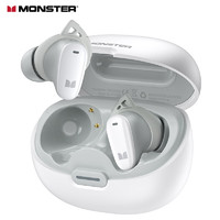 MONSTER 魔声 N-Lite 206入耳式游戏耳机 蓝牙无线连接 游戏手机配件 运动耳机通话降噪手机通用 白色