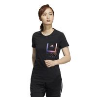 限尺码：adidas 阿迪达斯 短袖女FI TEE BOS女式运动T恤