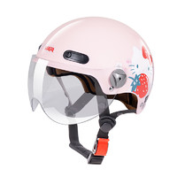 VAR 新国标3C认证hellokitty电动摩托车头盔女半盔四季通用可爱安全帽