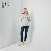 Gap 盖璞 女装秋冬季2023仿羊羔绒运动卫衣756467宽松加绒保暖上衣