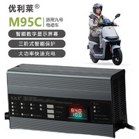 优利莱九号M95C铅酸小炮快充Q80CM85CN90C石墨烯充电器Q85CE80CN70CF30C M85C铅酸快充M95C72V10A