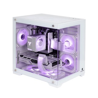 AMD R5 7500F/RX6750GRE台式电脑游戏主机纯白海景房组装整机