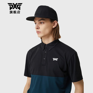 PXG 高尔夫男士球帽23新款golf潮牌透气运动帽韩国进口时尚百搭平檐帽 PHPPU850421 黑色 S/M号（55cm）