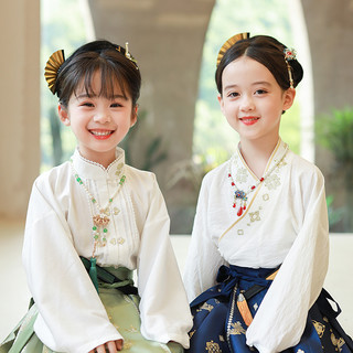 十三余童装马面裙搭配女童古风汉服2024年春季中国风