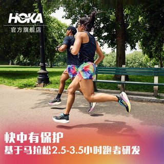 HOKA ONE ONE男女款春夏火箭X2碳板竞赛跑鞋ROCKET X2回弹轻量缓震保护 黑色 / 彩色 44