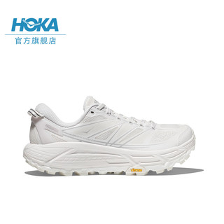 HOKA ONE ONE男女款夏季飞速马法特2户外休闲鞋MAFATE SPEED2耐磨 白色 / 月岩灰 40