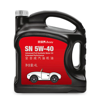 京保养系列 5W-40 SN级 全合成机油 4L