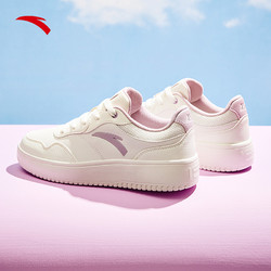 anta安踏厚底板鞋女鞋2024夏季学生小白鞋休闲鞋增高复古百搭运动鞋子