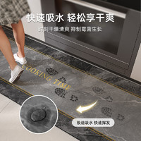 银锦 厨房地垫高级感硅藻泥吸水吸油防滑脚垫门口家用可擦免洗耐脏地毯