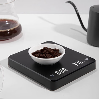 味之享手冲咖啡电子秤精准家用厨房秤小型咖啡豆称重器自动计时克称 【两用款】3kg0.1g 充电器