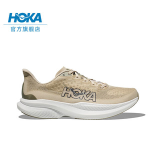 HOKA ONE ONE男女款春夏马赫6竞训公路跑步鞋MACH 6 橡木白/麦青色-男 42