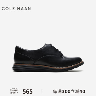 COLE HAAN 歌涵 colehaan歌涵 女鞋牛津鞋 秋冬英伦风休闲皮鞋 黑色-W15291 37