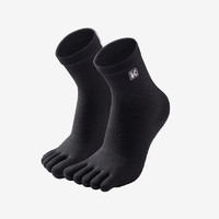 Keep瑜伽袜防滑专业女运动普拉提袜子五趾袜 黑色 基础款 
