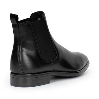 爱步ECCO爱步适途系列男士正装皮鞋时尚舒适切尔西靴512804 01001-黑色 40