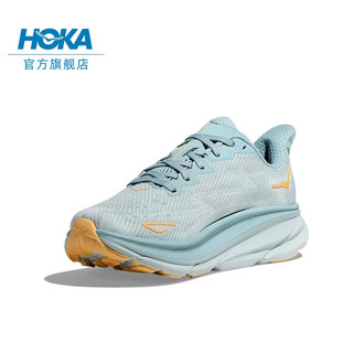 HOKA ONE ONE男款夏季克利夫顿9跑步鞋CLIFTON 9 C9缓震轻量防滑 云雾蓝/冰流蓝 41